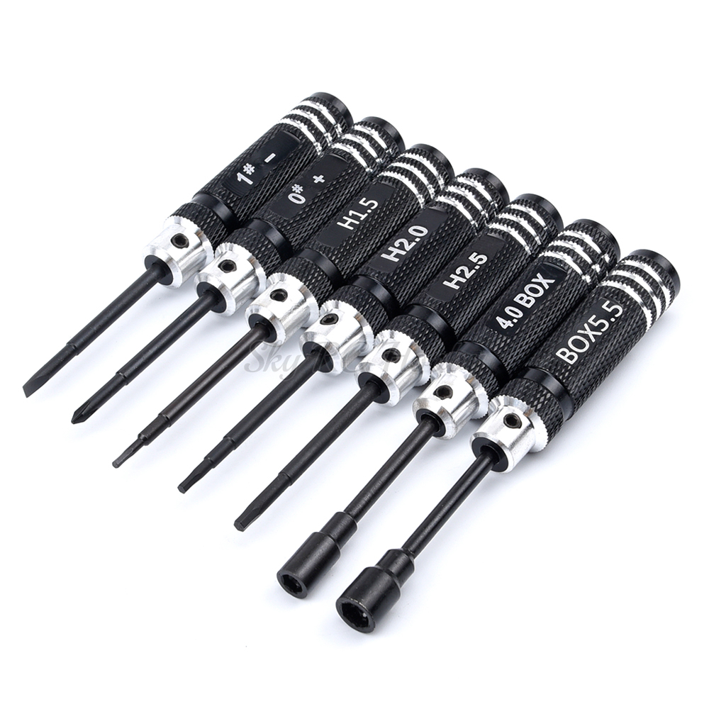 Rc Helicopter Tool Kit - 7 개/대 0/1/1.5/2/2.5/4/5.5mm DIY 육각 육각