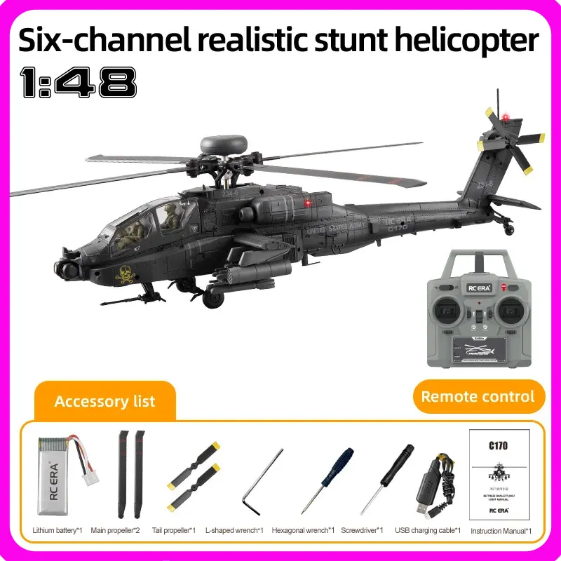 Rc Helicopter Single Rotor - 새로운 재고 입고 RC 시대 AH-64D