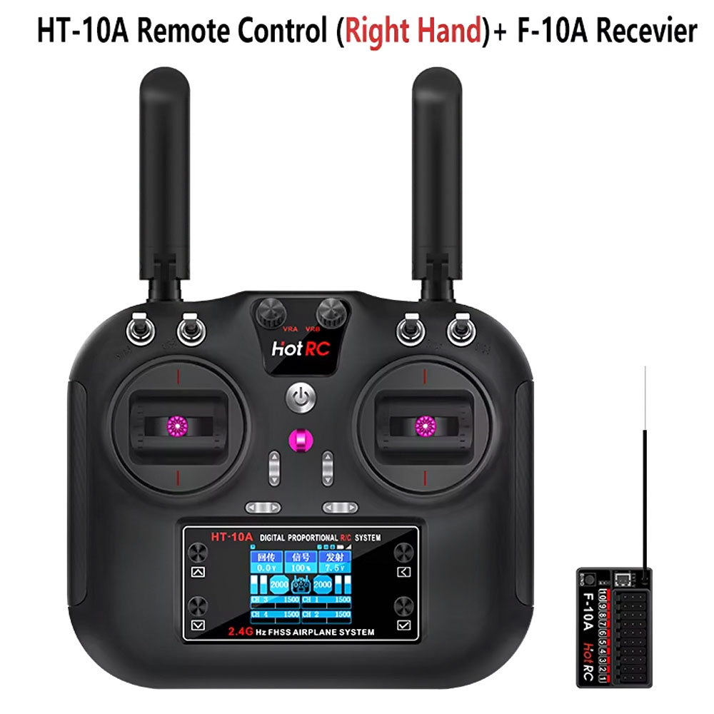 Rc Helicopter Motor - Hotrc HT-10A 2.4G 10CH 송신기 F10A