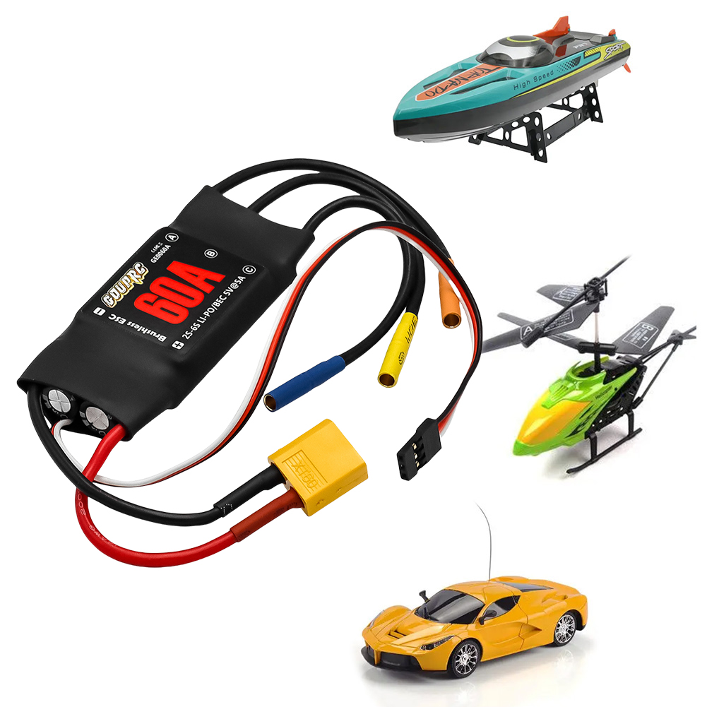 5V/7A BEC 및 XT60 플러그가 있는 60A 전 - Rc Helicopter Electric 리뷰 및 가격