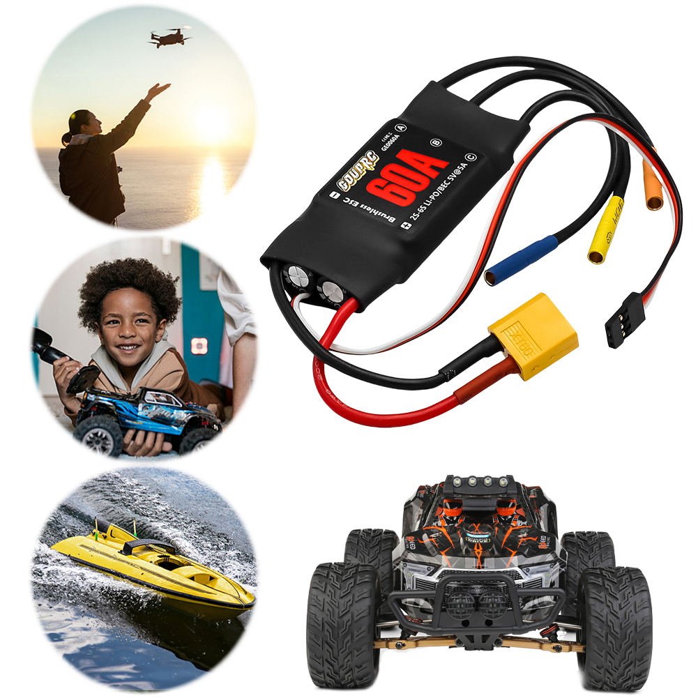 5V/7A BEC 및 XT60 플러그가 있는 60A 전 - Rc Helicopter Electric 리뷰 및 가격