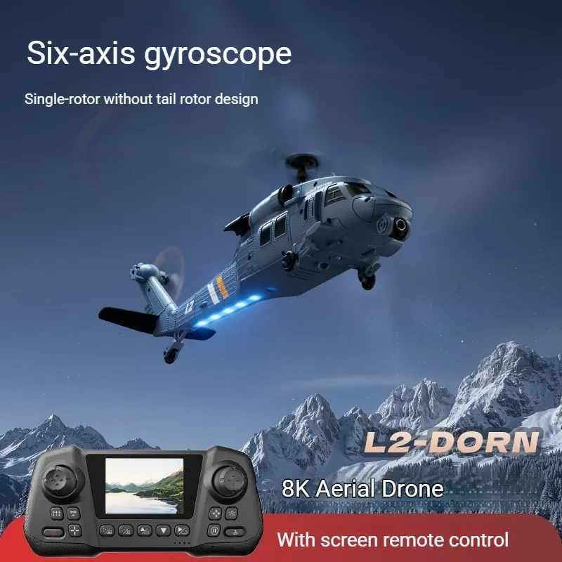 L2-DORN RC 아파치 헬리콥터 8K 항공 카메라  - Rc Helicopter Single Rotor 리뷰 및 가격