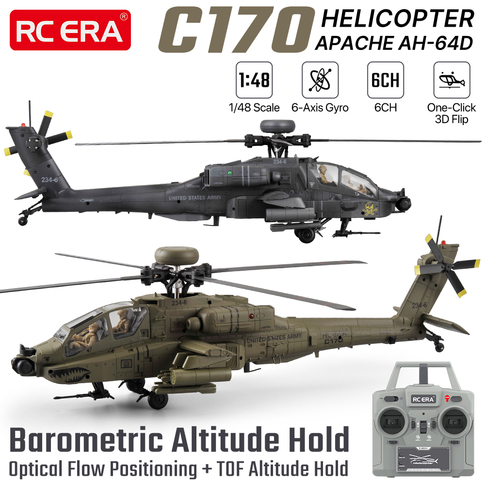 RC ERA 1/48 RC 헬리콥터 6CH 아파치 비행 - Rc Helicopter Large 리뷰 및 가격