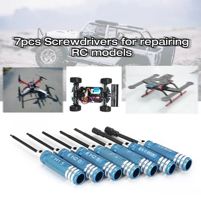 7개 세트 1.5 2.0 2.5mm RC 육각 드라이버 - Rc Helicopter Tool Kit 리뷰 및 가격