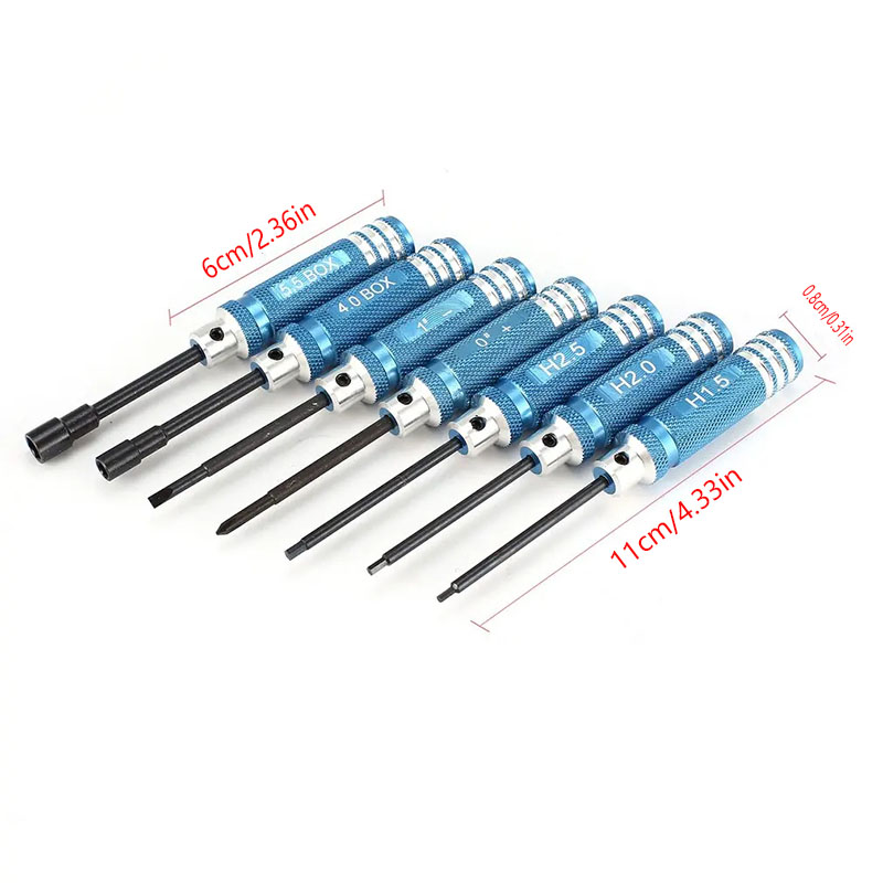 7개 세트 1.5 2.0 2.5mm RC 육각 드라이버 - Rc Helicopter Tool Kit 리뷰 및 가격