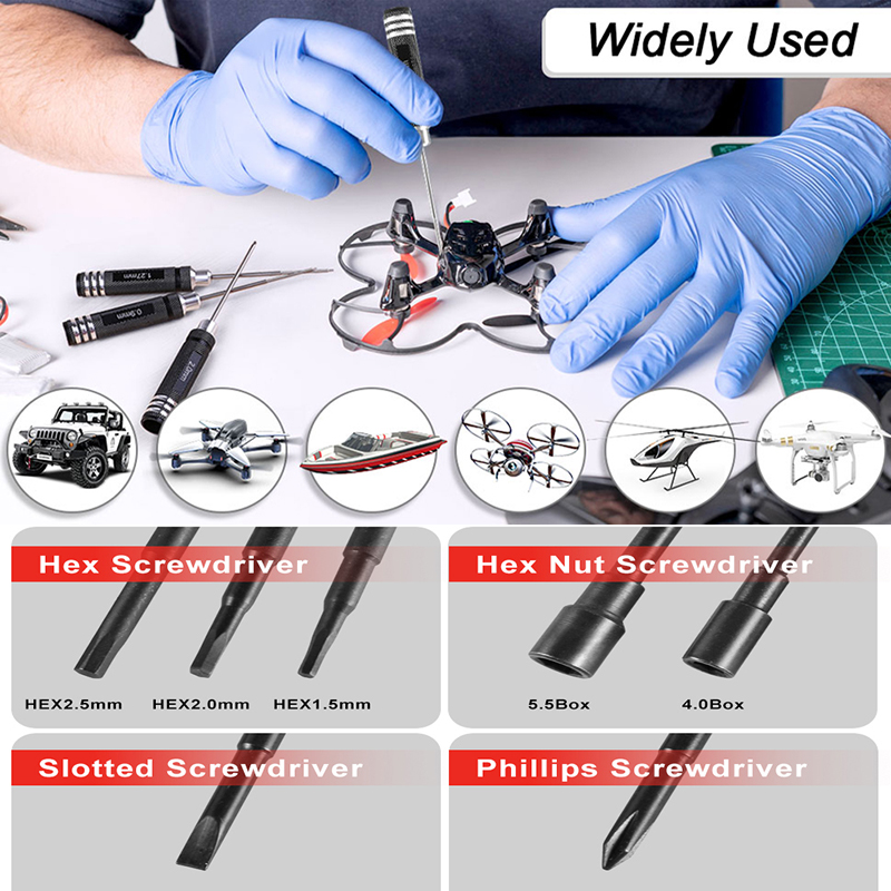 7개 세트 1.5 2.0 2.5mm RC 육각 드라이버 - Rc Helicopter Tool Kit 리뷰 및 가격