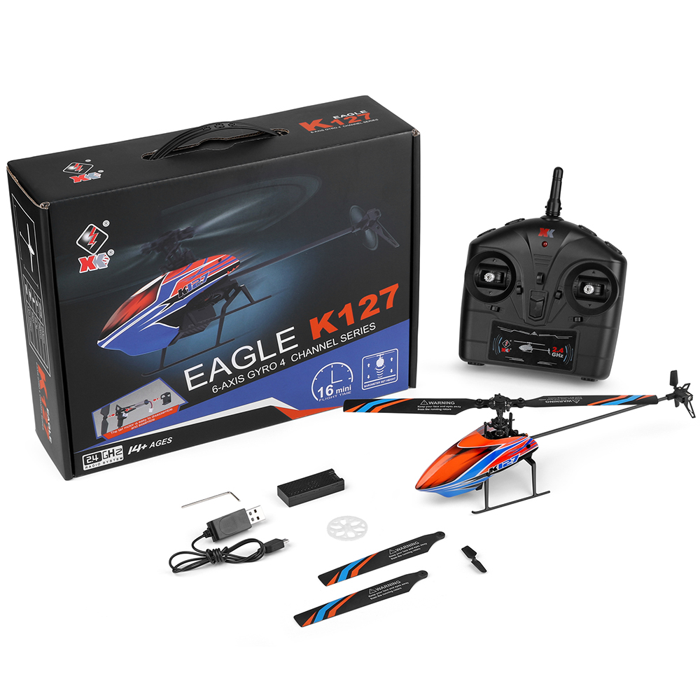 WLtoys XK K127 2.4G 4CH 6-Aixs - Rc Helicopter Single Rotor 리뷰 및 가격