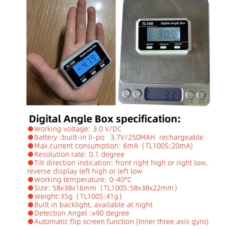 수평 각도 측정기 각도기 피치 게이지 레이저 디지털 각 - Rc Helicopter Remote Control 리뷰 및 가격