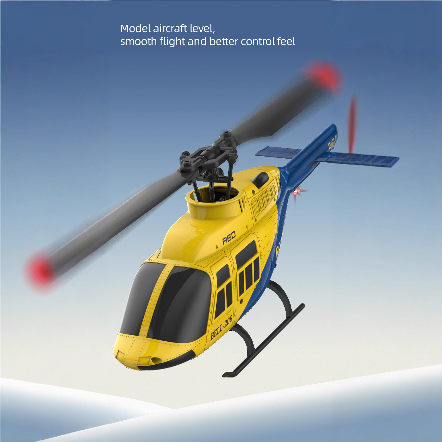 A60 1/42 스케일 벨 206 RC 헬리콥터 - 4 - Rc Helicopter Single Rotor 리뷰 및 가격