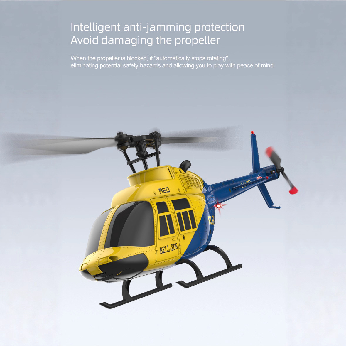 A60 1/42 스케일 벨 206 RC 헬리콥터 - 4 - Rc Helicopter Single Rotor 리뷰 및 가격