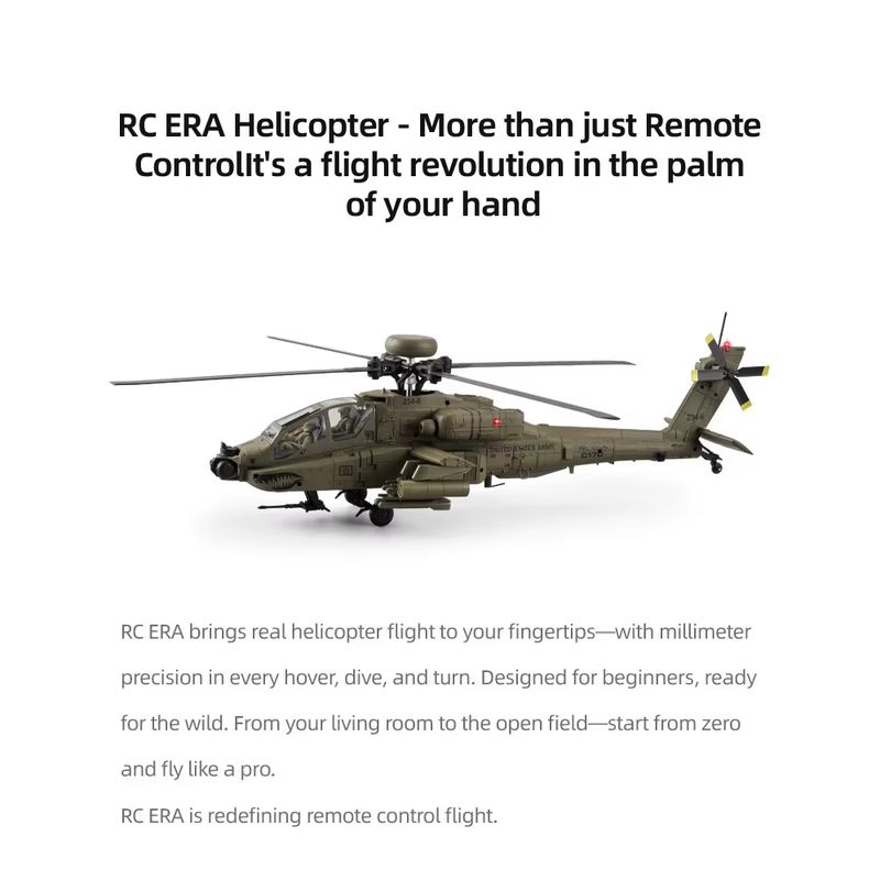 새로운 재고 입고 RC 시대 AH-64D 아파치 헬리콥 - Rc Helicopter Single Rotor 리뷰 및 가격
